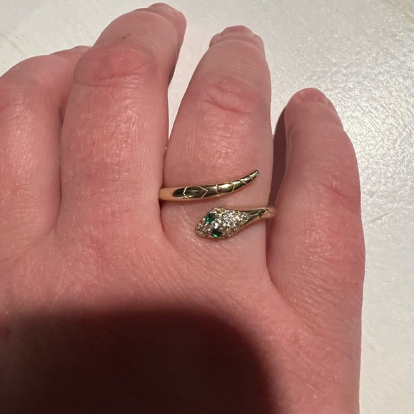 Gemlet Jewelry - Gold Filled Adjustable Snake Wrap Ring 💍